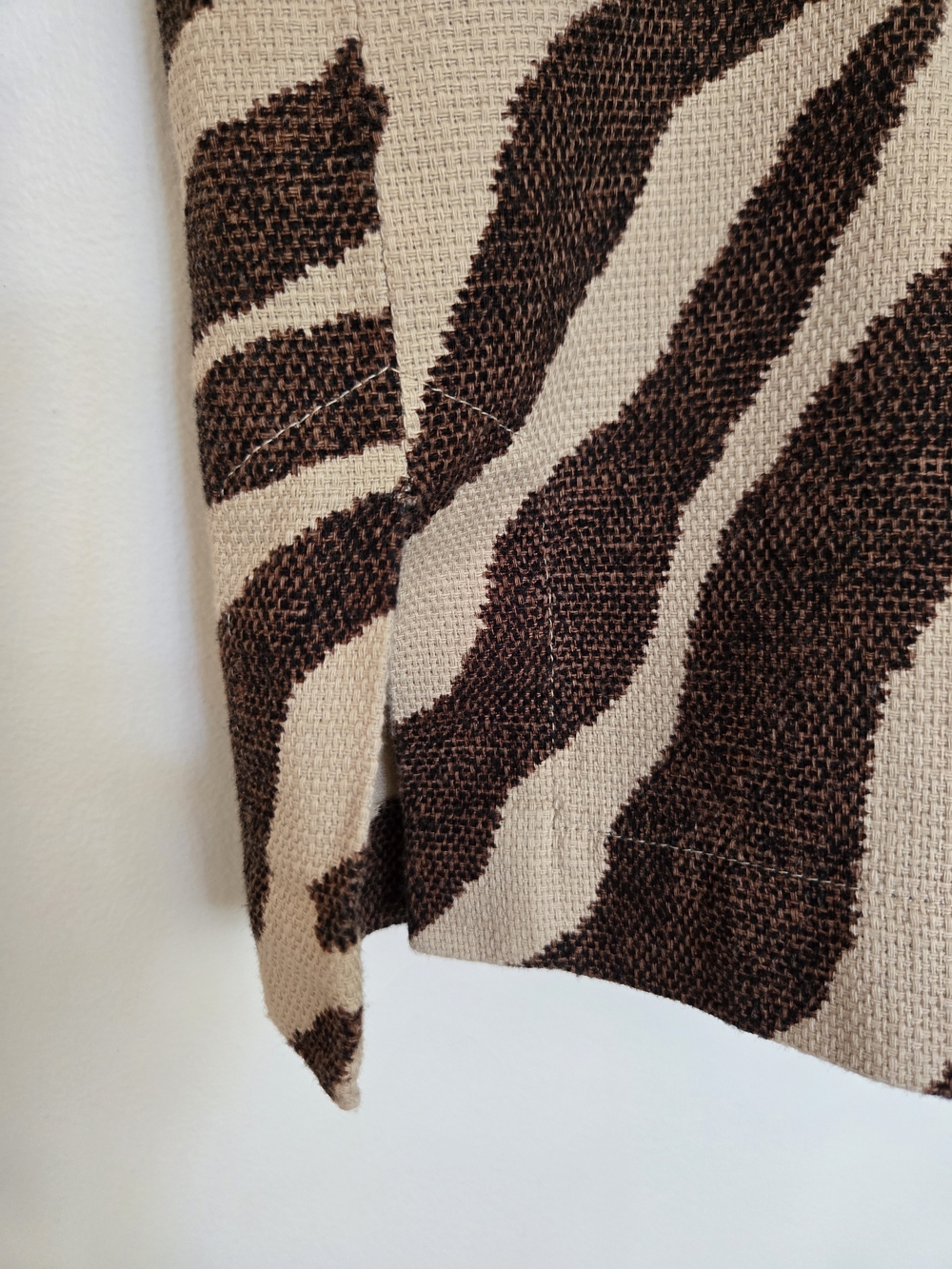 Liz Claiborne Zebra-Print Pencil Skirt in Brown and Cream - Picture 2 of 5